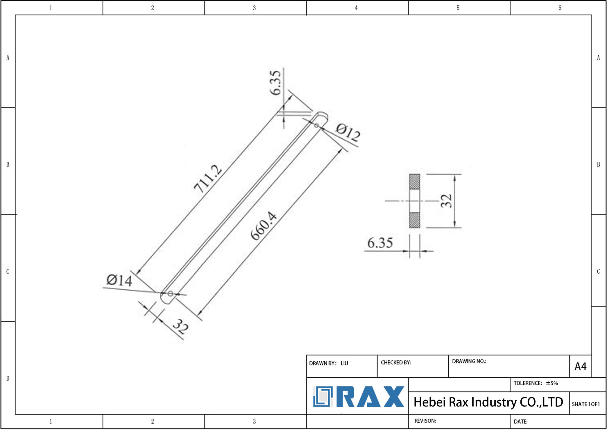 Cross Arm Brace Drawing