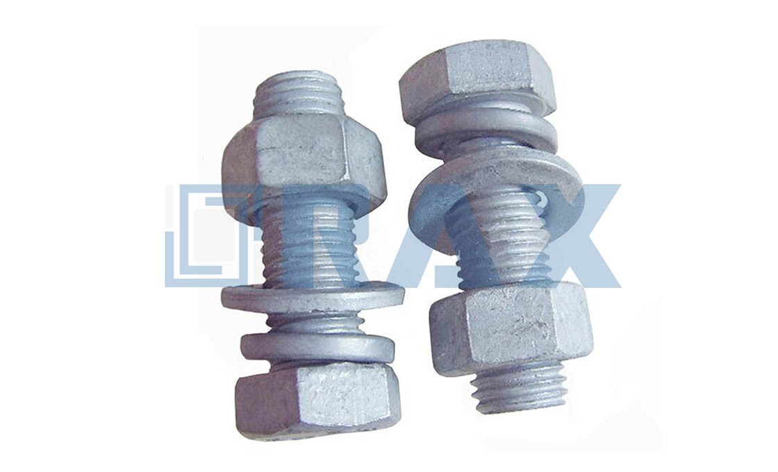 Grade 5 Hex Bolt & Nut Set - 5" Long, 5/8" Diameter (Inch System) - Buy More & Save