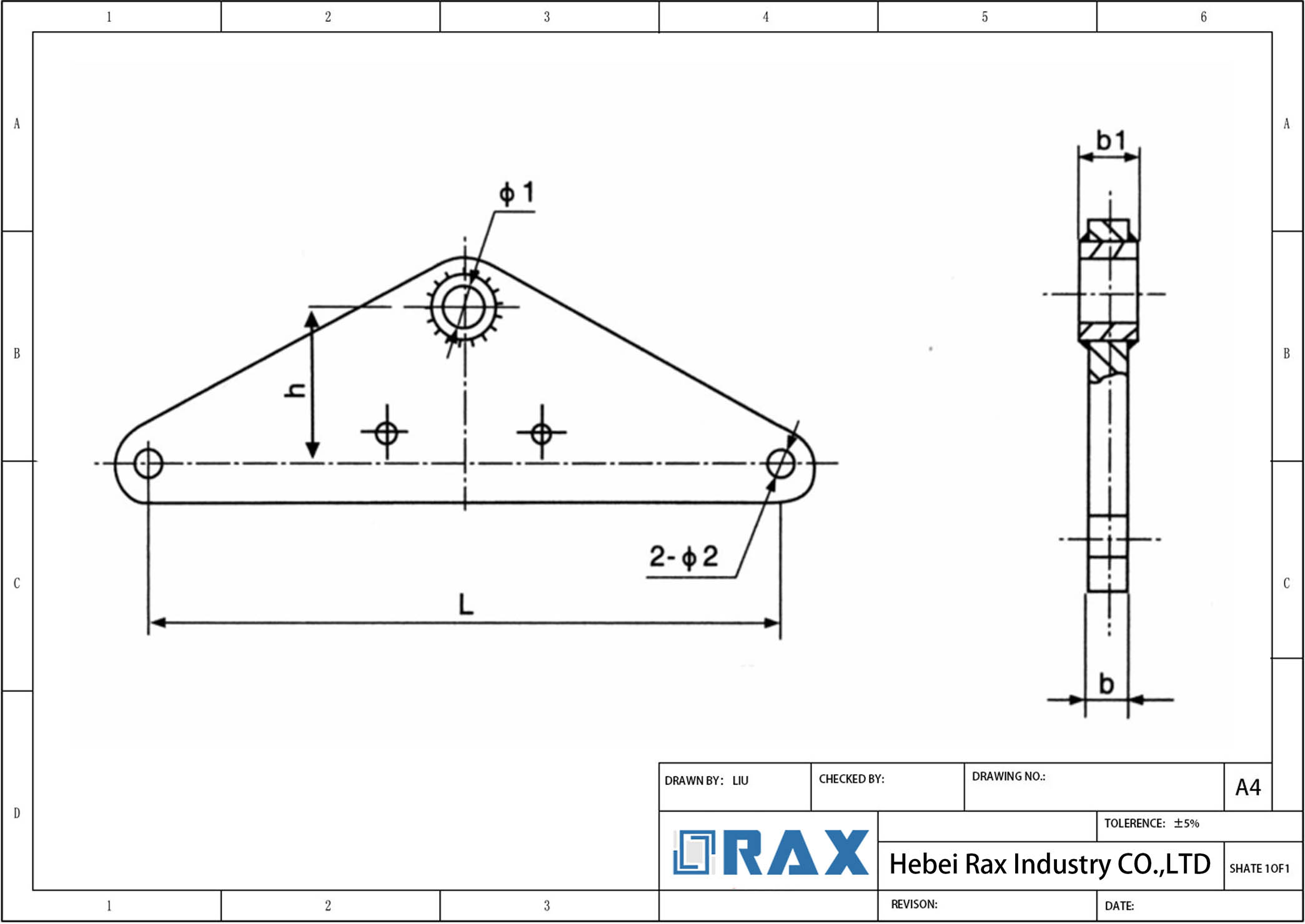 yoke plate drawing