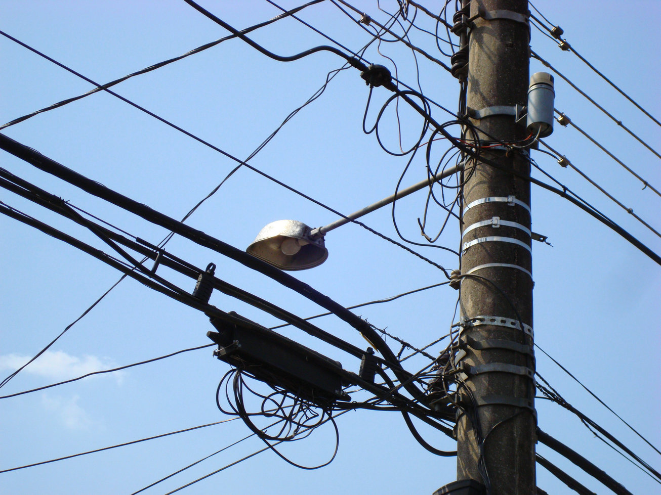 Utility pole line