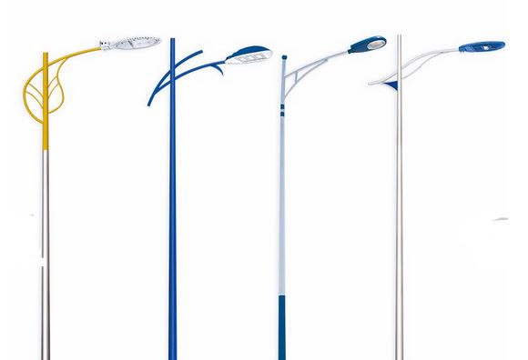 Different designs of street light arm