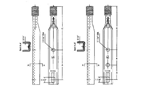 Tehnical specifications of pole top pin
