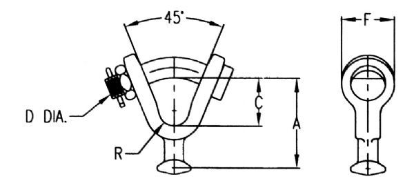 Y ball clevis