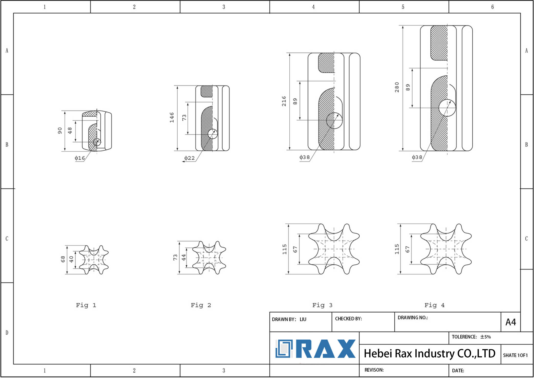 Porcelain Stay Insulator Drawing-1