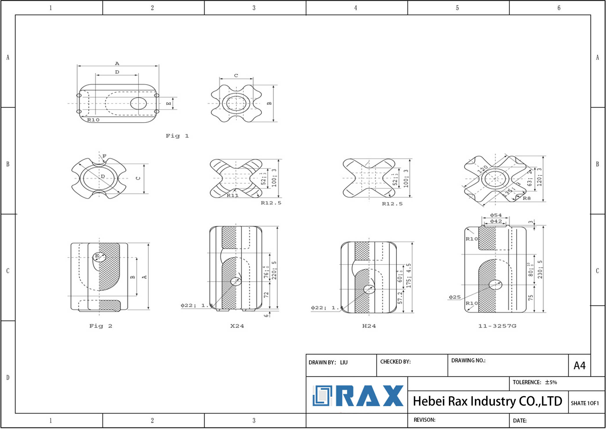 Porcelain Stay Insulator Drawing-2