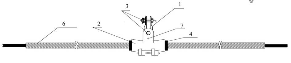 Structure of Suspension Clamp span 100m, 200m