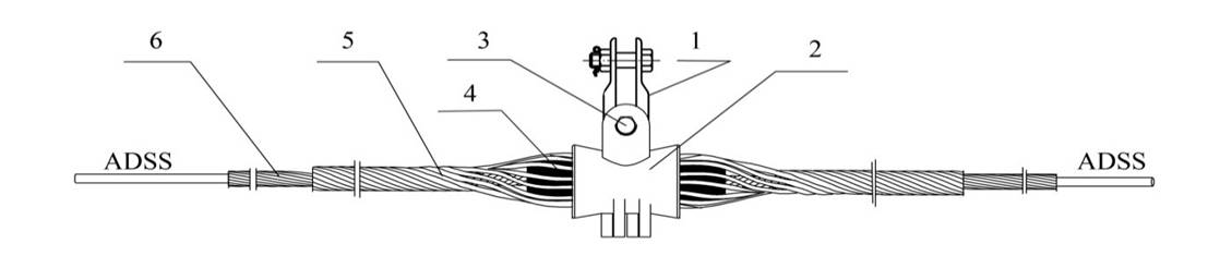 Structure of Suspension Clamp span 300m, 500m