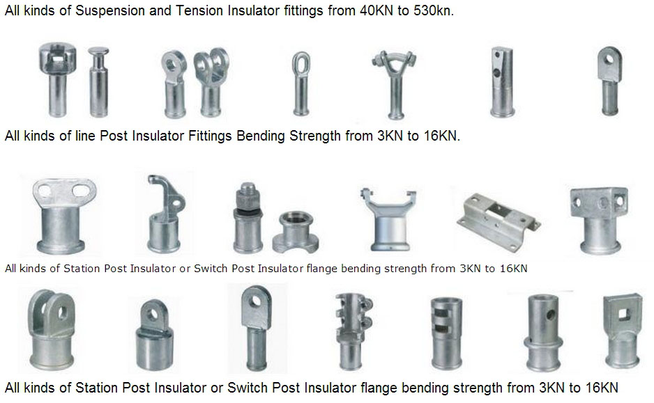 types of insulator fittings