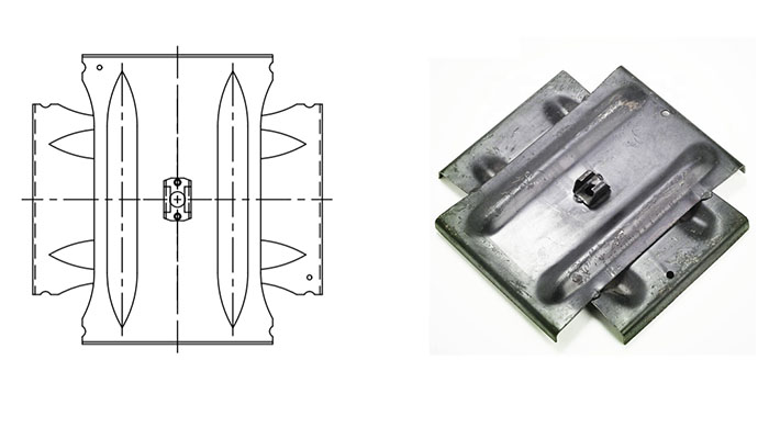 Cross Plate Anchor Drawing