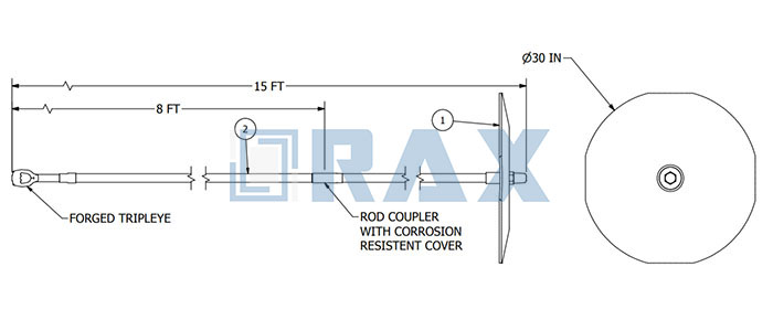 Disk Anchor Drawing