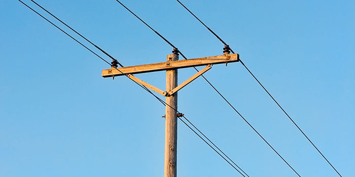 Wooden Utility Pole