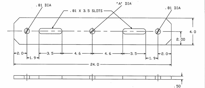 double arming plate drawing