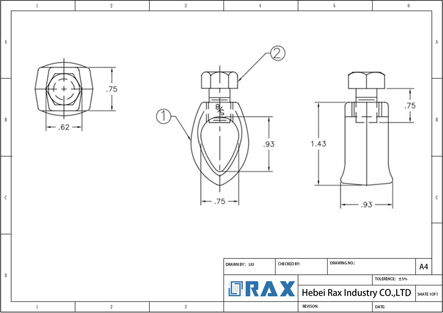 Ground Rod Clamp Drawing