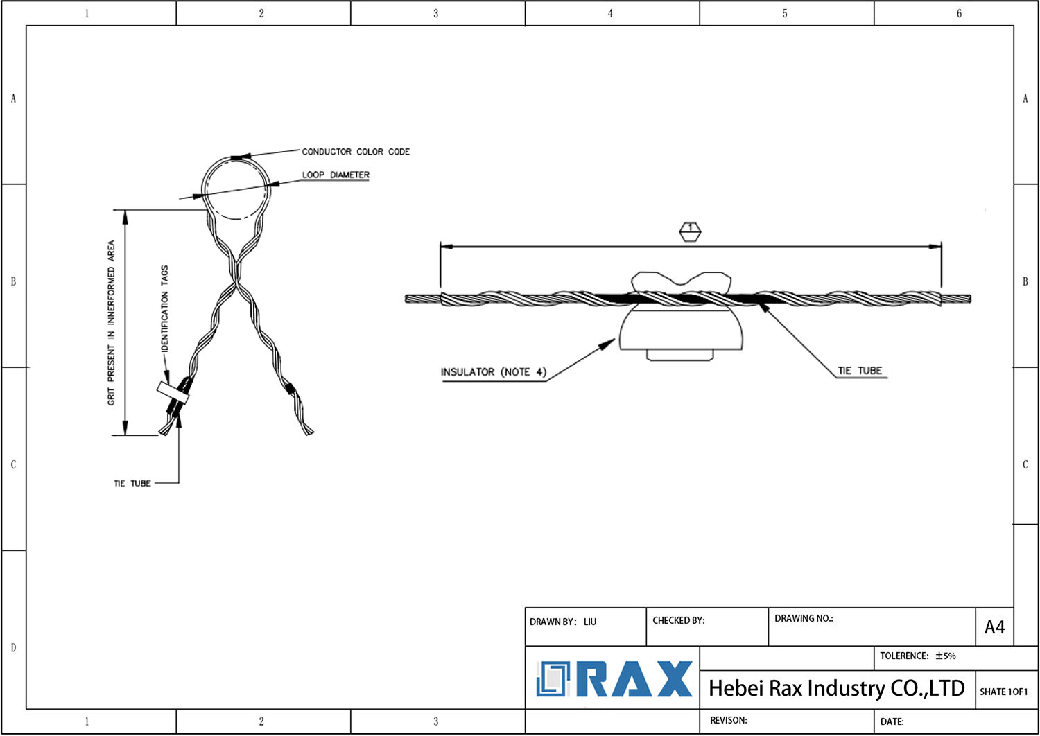 Formed Wire Side Tie Drawing