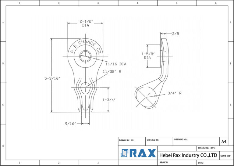 Angled Single Strand Eyelet Manufacturer - Rax Industry