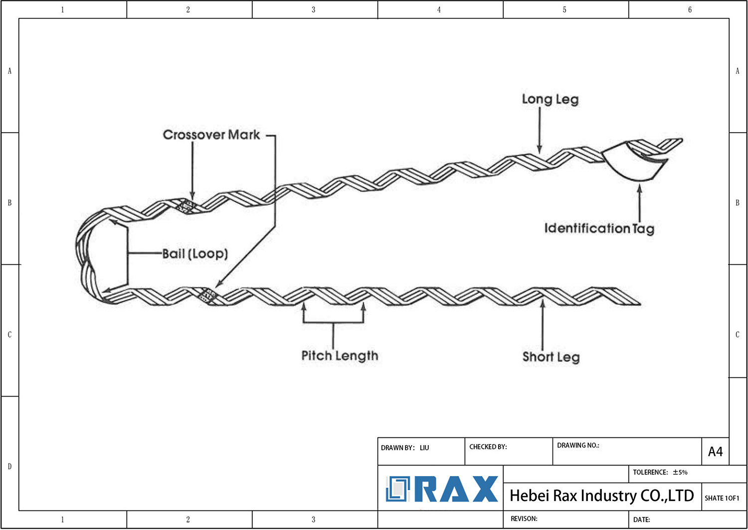 Coaxial Dead-End Drawing