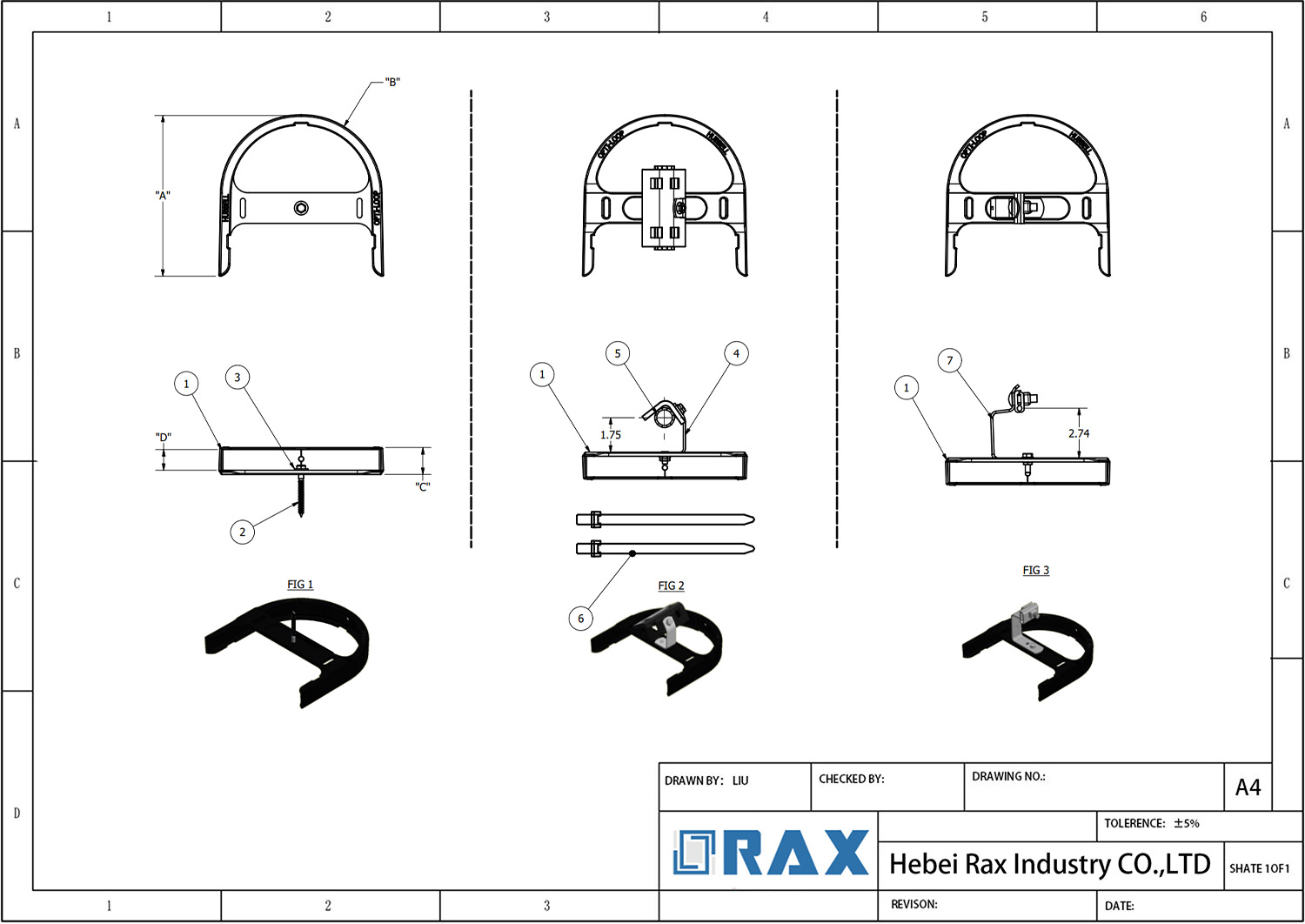 Horseshoe Fiber Drop Storage Drawing